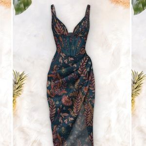 Averie Draped MIDI Dress